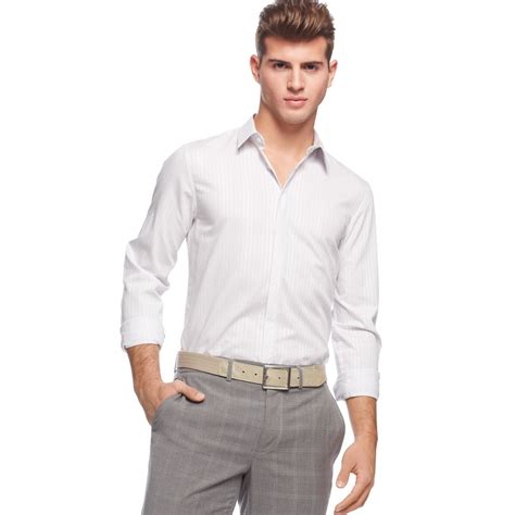 calvin klein business shirts online|calvin klein slim check shirt.